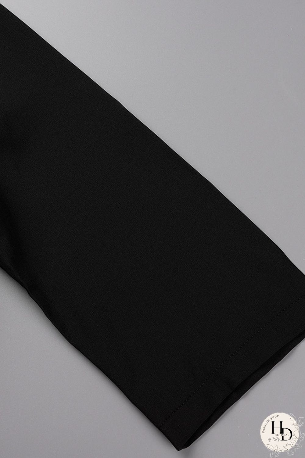 Black Casual Solid Patchwork Buckle Turndown Collar A Line Dresses