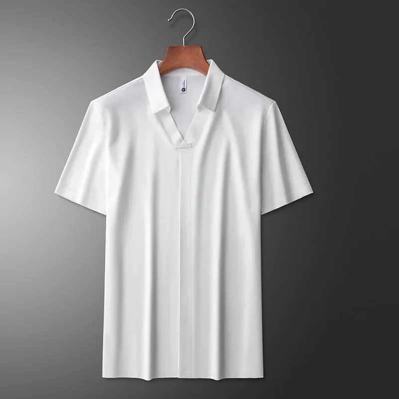Men's Cotton-Silk Polo Shirt &ndash; Office to Weekend Versatility &ndash; view 2