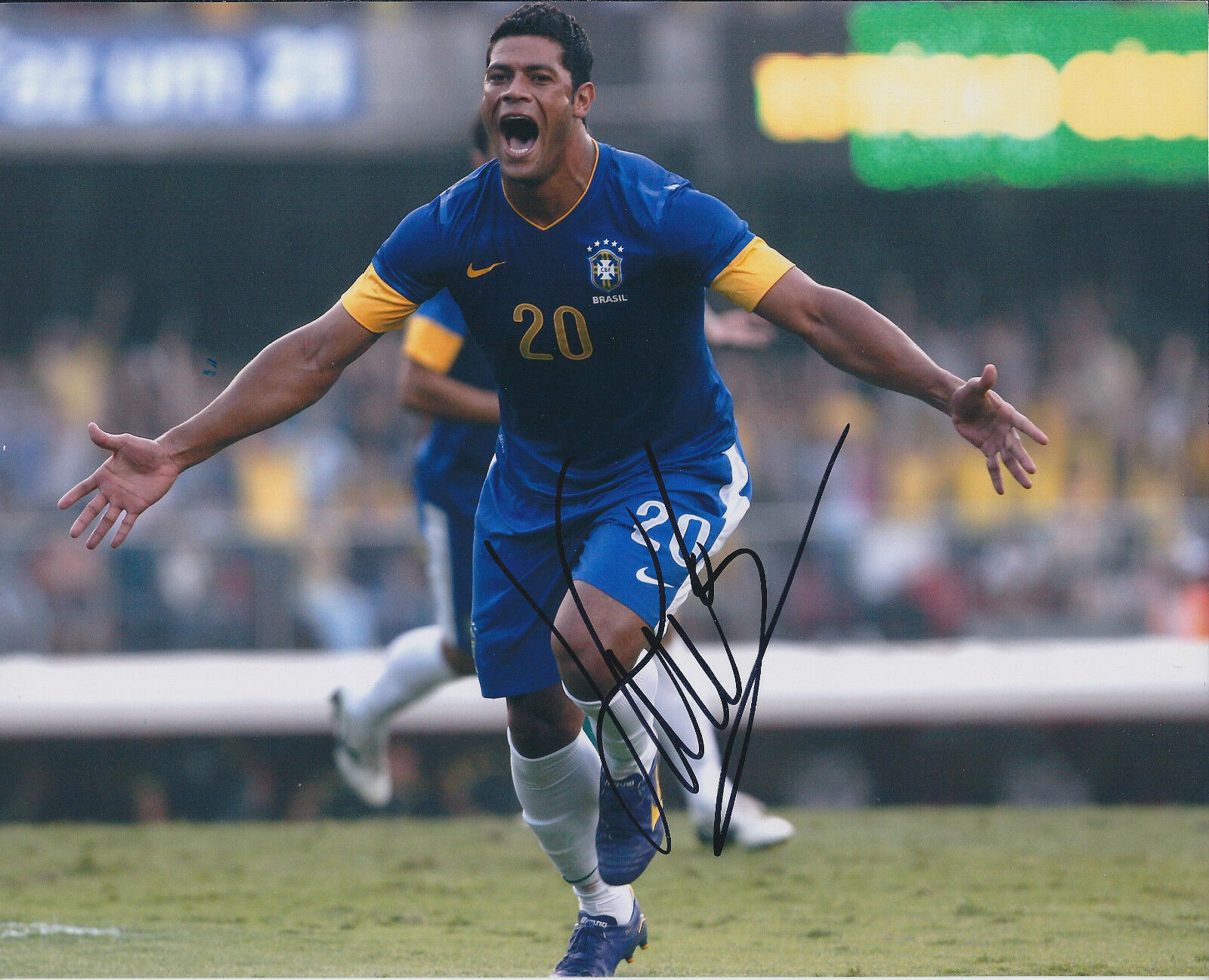 HULK Givanildo Vieira de Souza Signed Autograph 10x8 Photo Poster painting AFTAL COA BRAZIL RARE