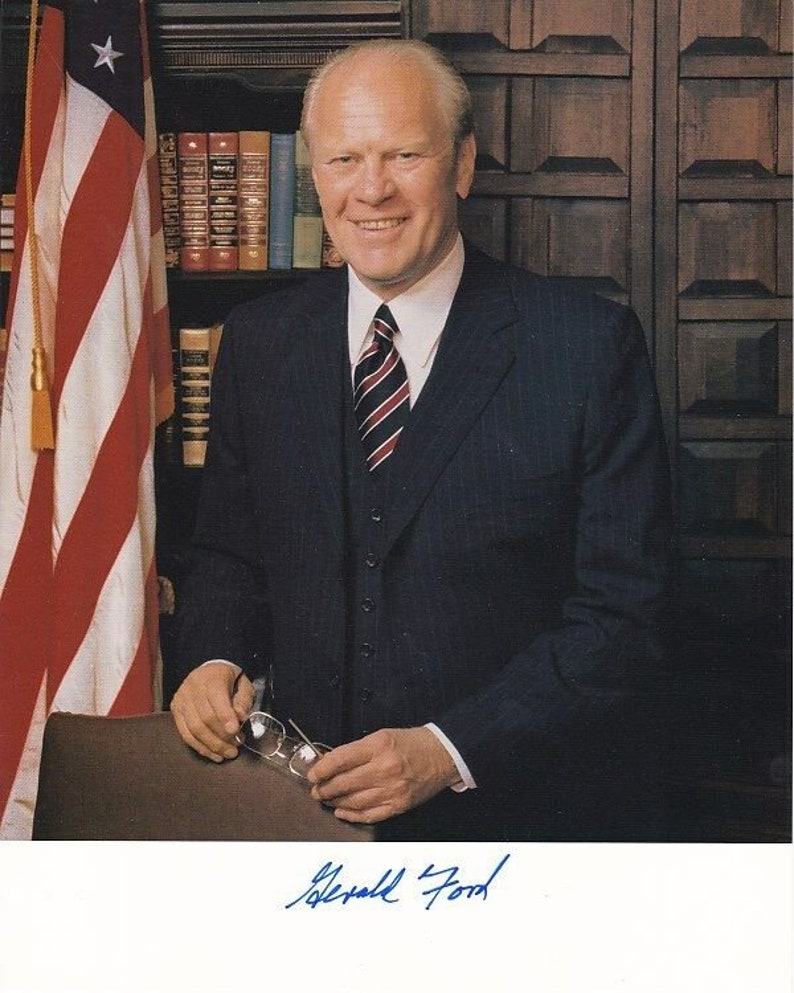 Gerald ford signed autographed Photo Poster painting 38th president