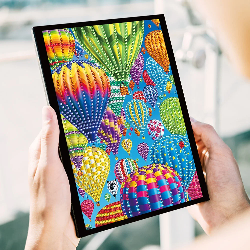 DIY Note Book Art Crafts A5 Partial Drill Wireless Strip for Gift