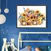 >SALE<5D DIY Full Round Drill Diamond Painting Sunflower Drink Kit Home Decor 40x30cm
