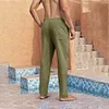 Gioiacombo&trade; Pantaloni da uomo in lino traspirante