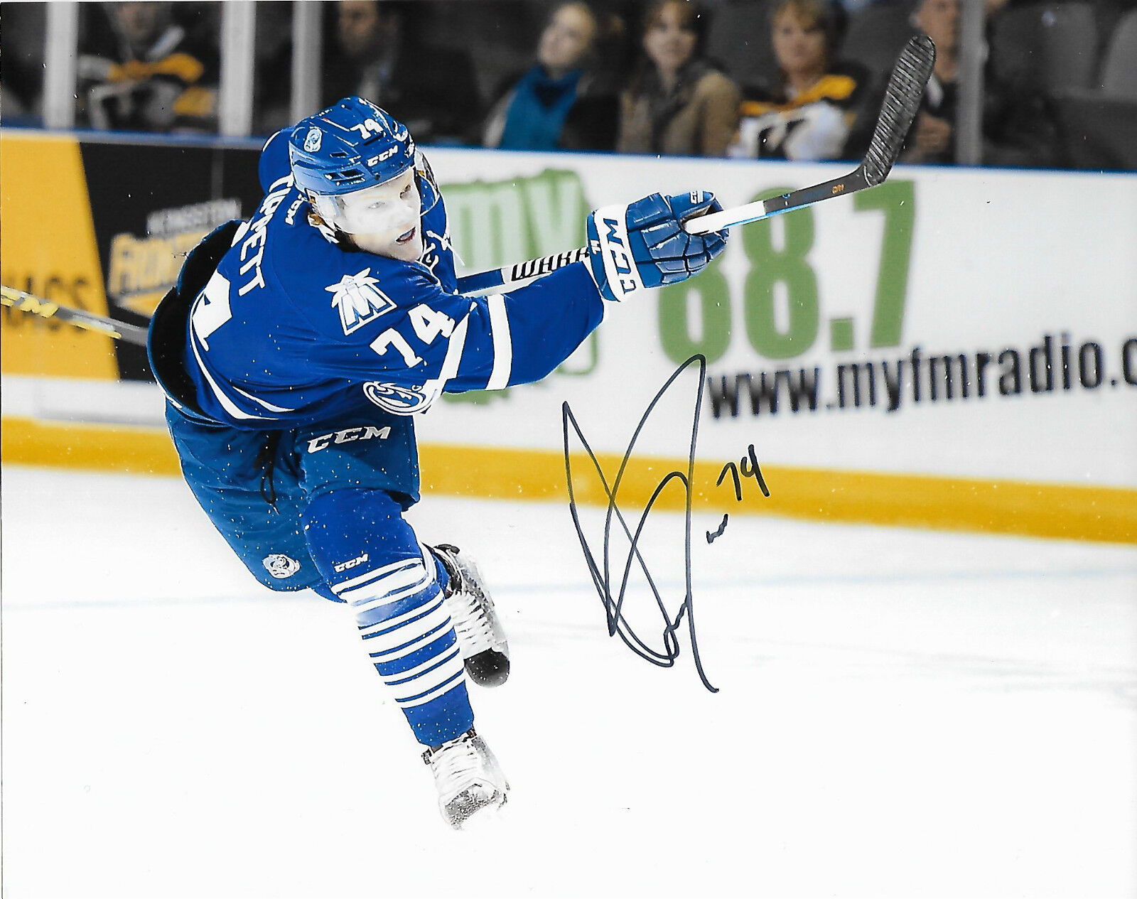 Mississauga Steelheads Owen Tippett Signed Autographed 8x10 OHL Photo Poster painting COA B