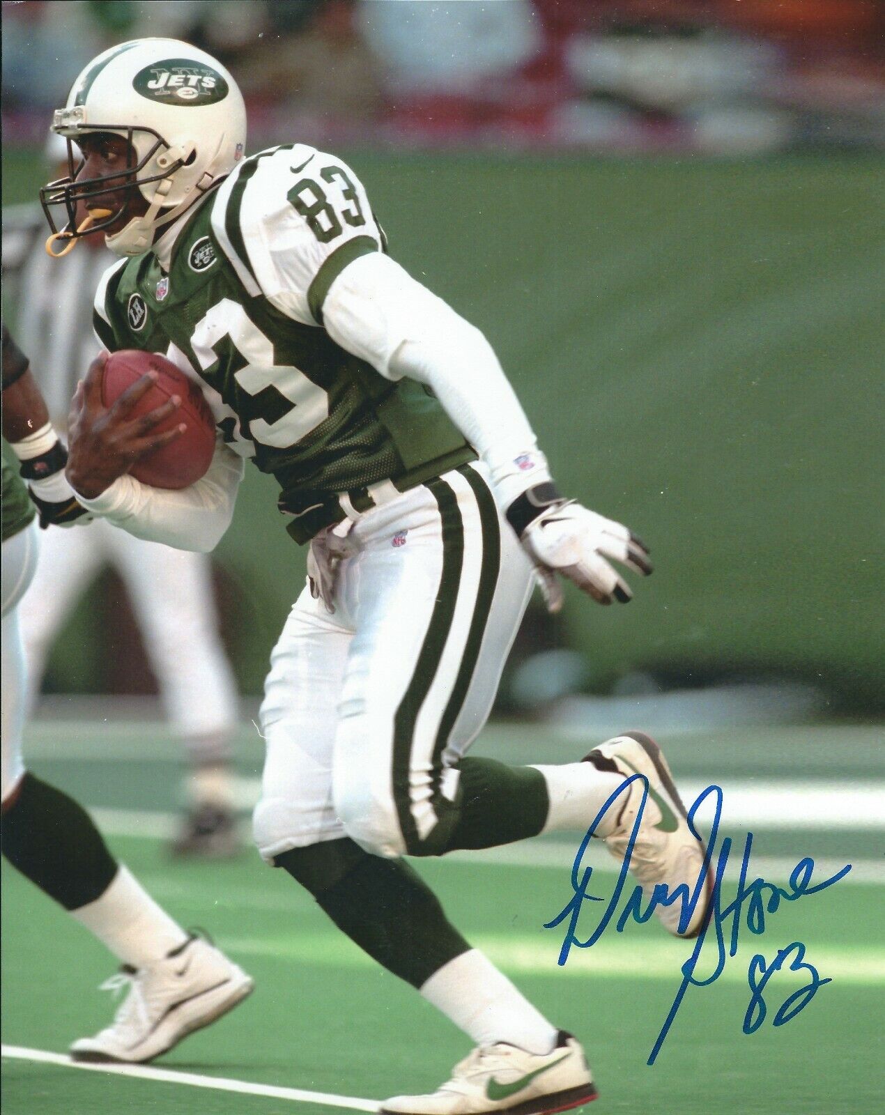 Signed 8x10 DWIGHT STONE New York Jets Autographed Photo Poster painting w/Show ticket