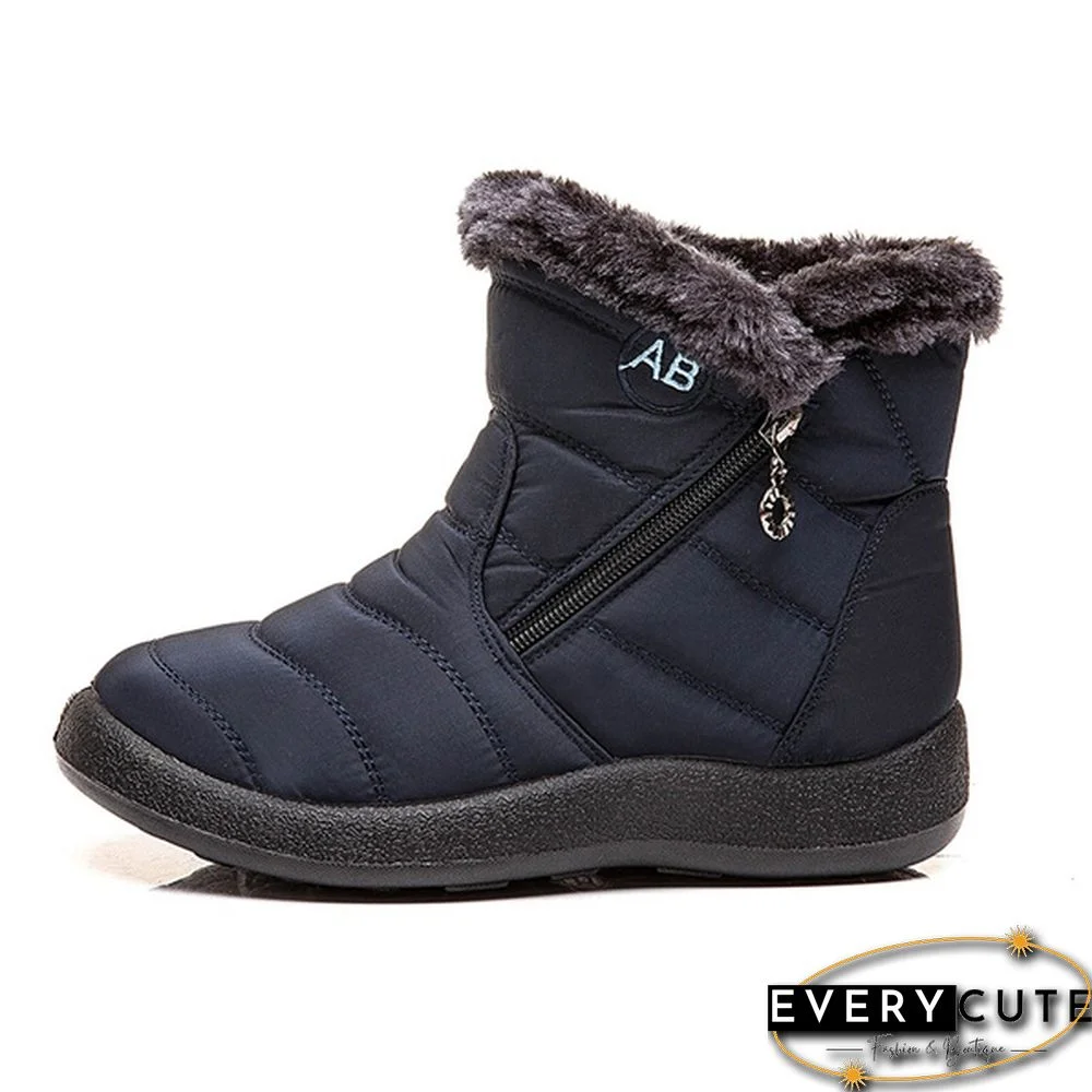 Women's Warm Waterproof Snow Boots Winter Non-slip Short Boots