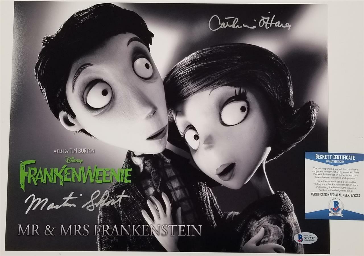 Martin Short & Catherine O'Hara signed Frankenweenie 11x14 Photo Poster painting Beckett BAS COA