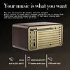 Nostalgic Bluetooth Speaker, Classic Retro Speaker, Wireless Radio, Portable Wooden Subwoofer 5.0