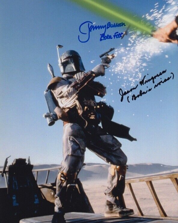 Jeremy Bulloch & Jason Wingreen (Boba Fett Star Wars) signed 8x10 Photo Poster painting