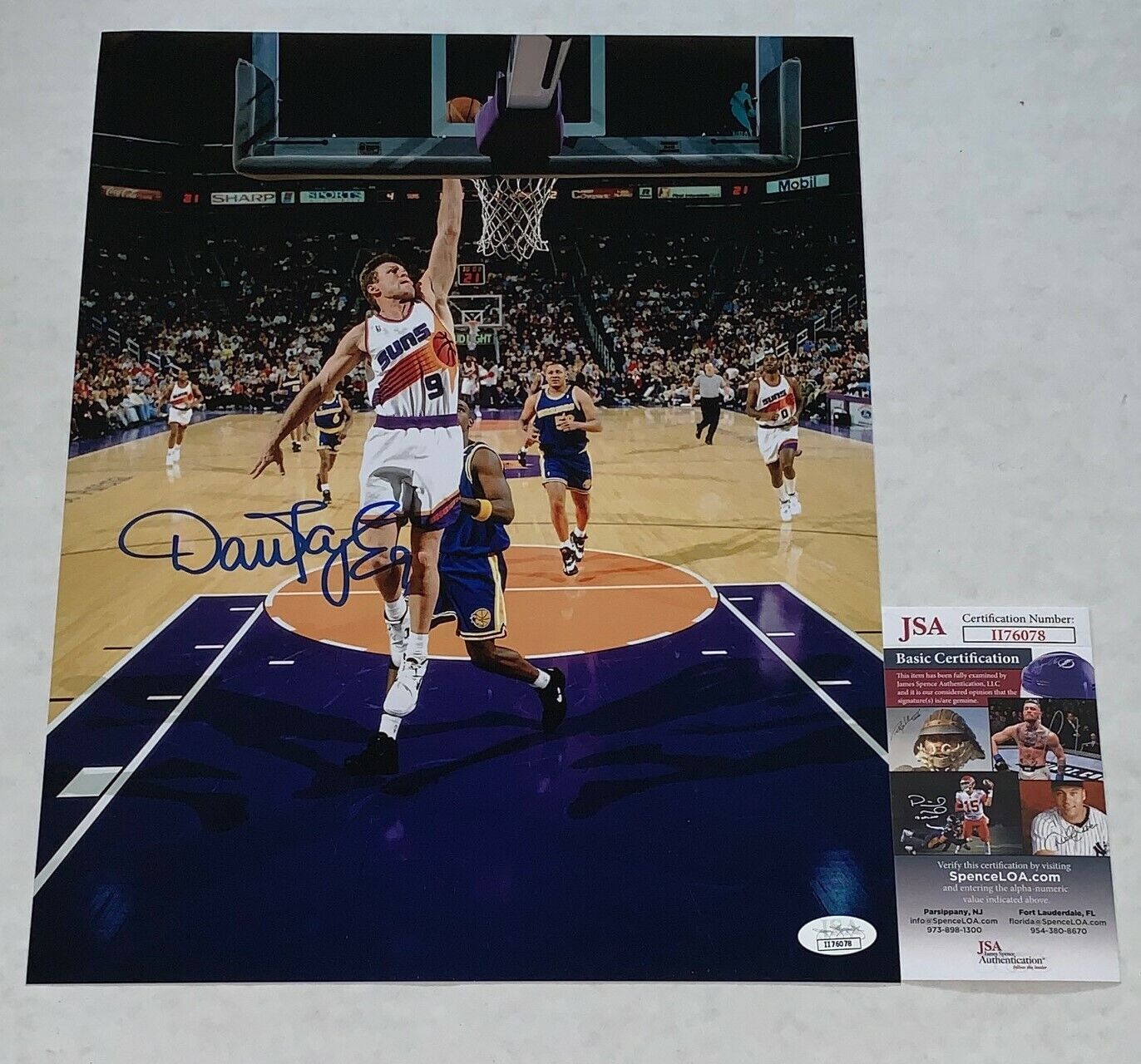 Dan Majerle signed Phoenix Suns 11x14 Photo Poster painting autographed Thunder Dan 2 JSA