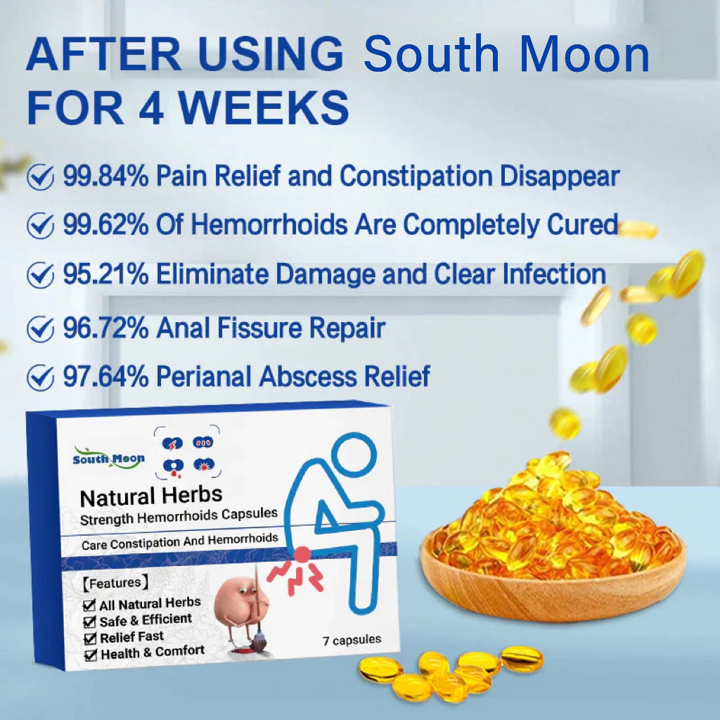 South Moon Natural Herbal Strength Hemorrhoid Capsules