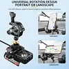 Cooling Motorcycle Phone Mount with USB/TYPE-C Charging Port Motorcycle Phone Holder 360 Rotation Cellphone Cradle Adjustable for 5.4-7.8 Inch Smartphone (Handlebar)