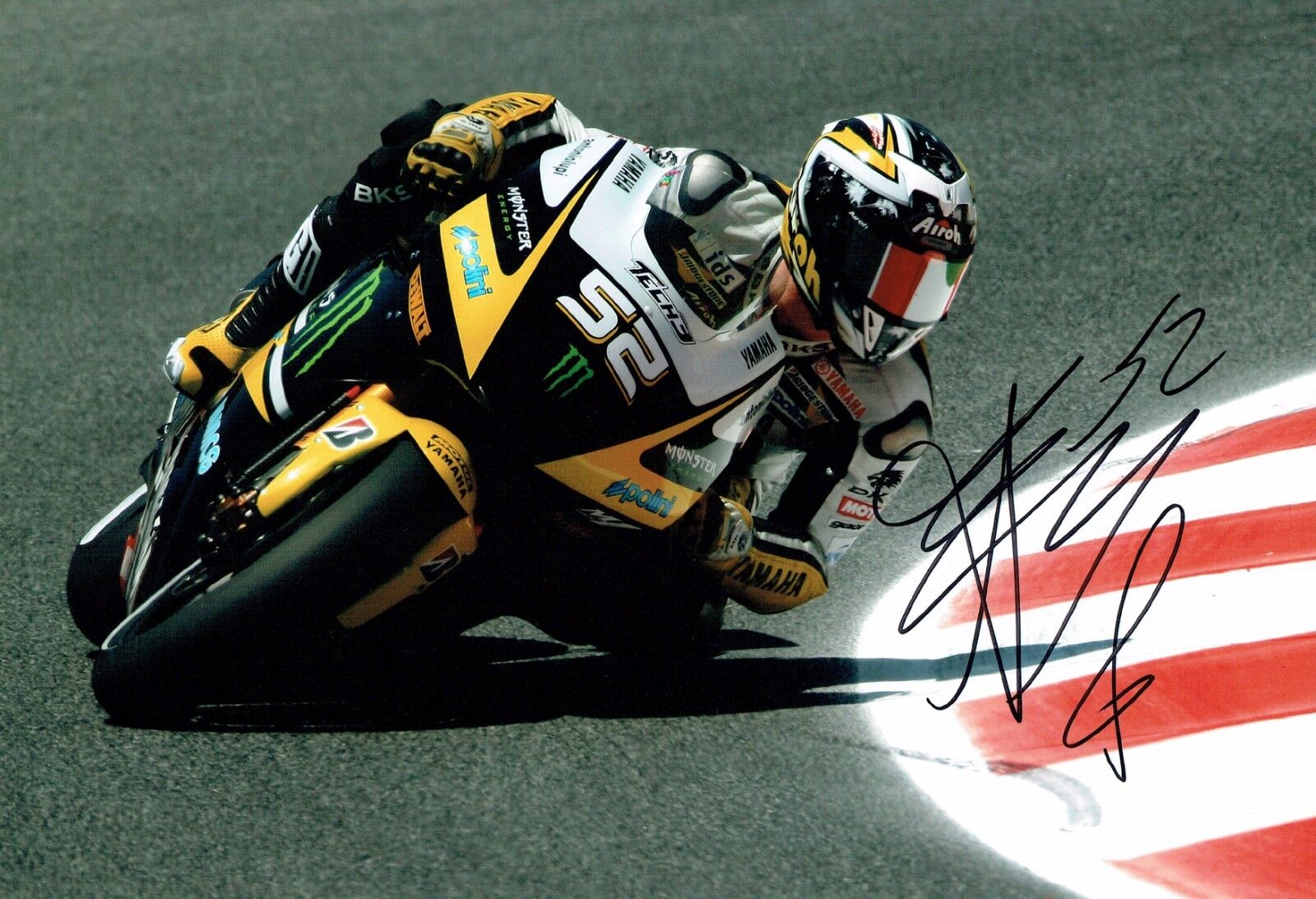 James Toseland SIGNED YAMAHA MOTOGP Rider 12x8 Photo Poster painting AFTAL COA