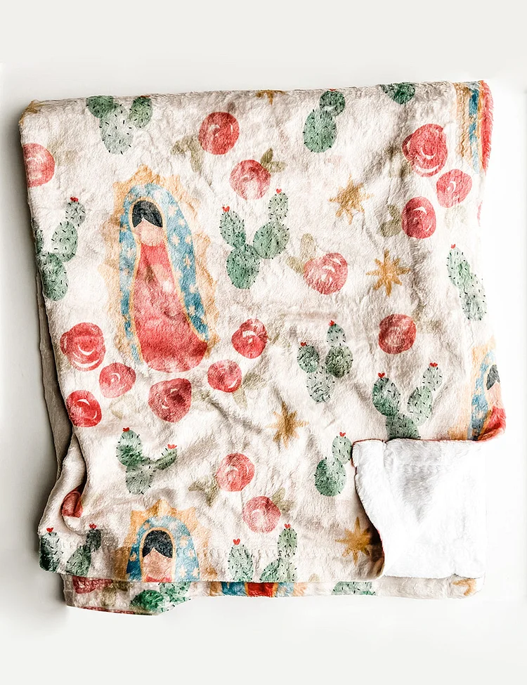 Our Lady of Guadalupe Minky Blanket