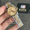 Women's Rolex Datejust 31mm Two Tone Yellow Gold on Jubilee with Gold Dial Super clone