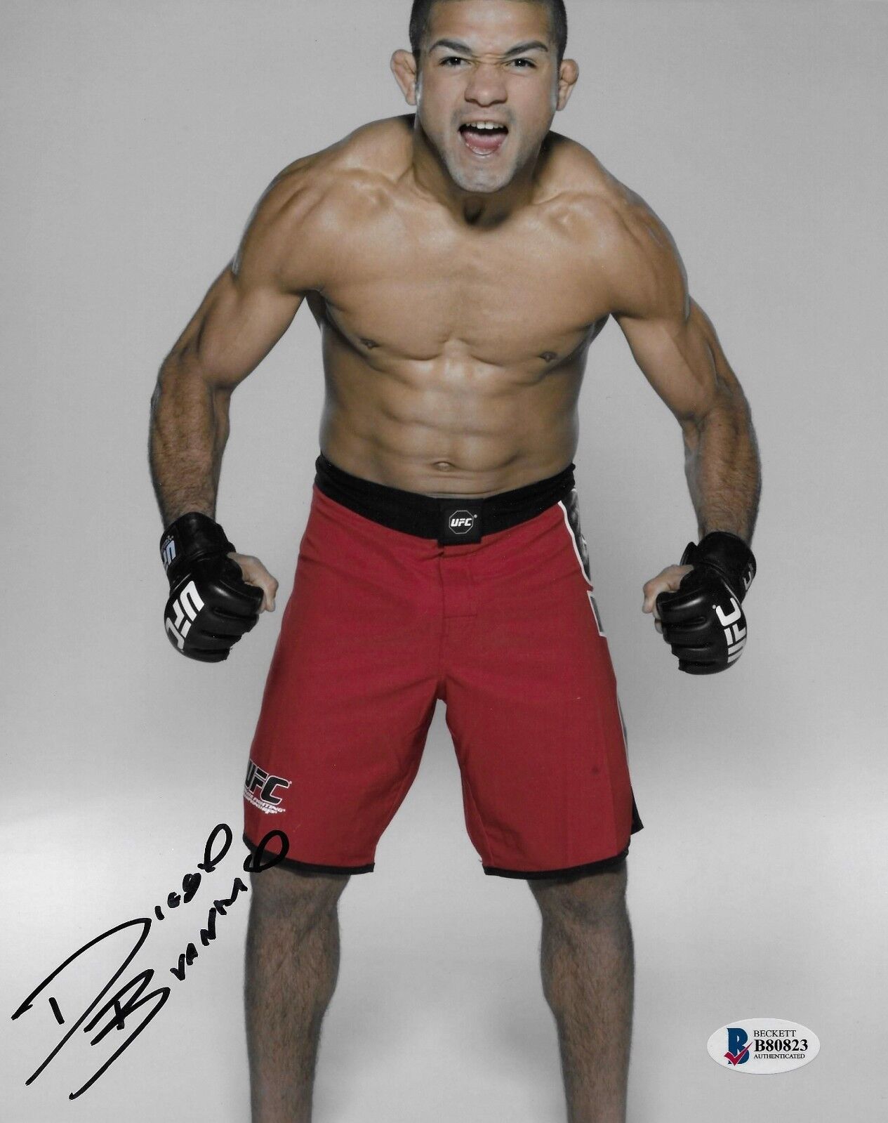 Diego Brandao Signed 8x10 Photo Poster painting BAS Beckett COA UFC Picture Autograph TUF 14 153