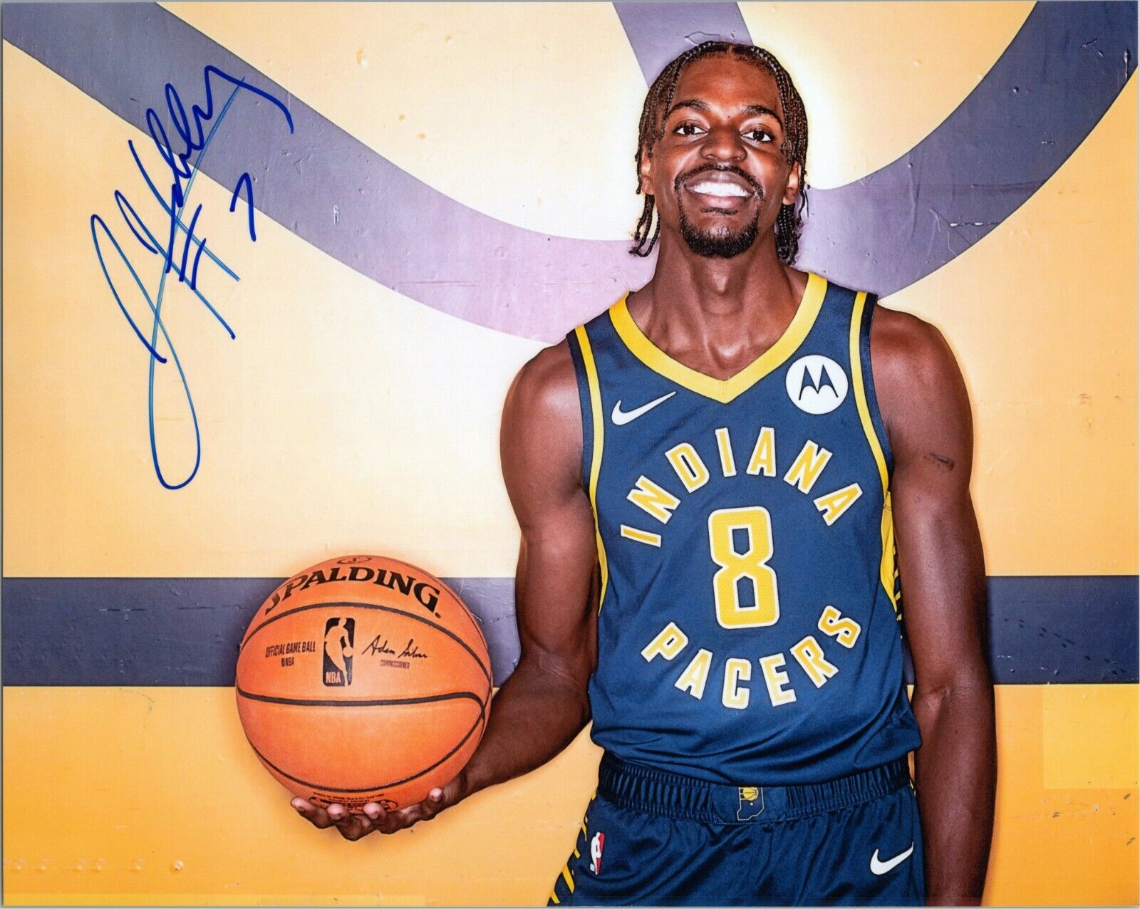 ~~ JUSTIN HOLIDAY Authentic Hand-Signed Indiana Pacers