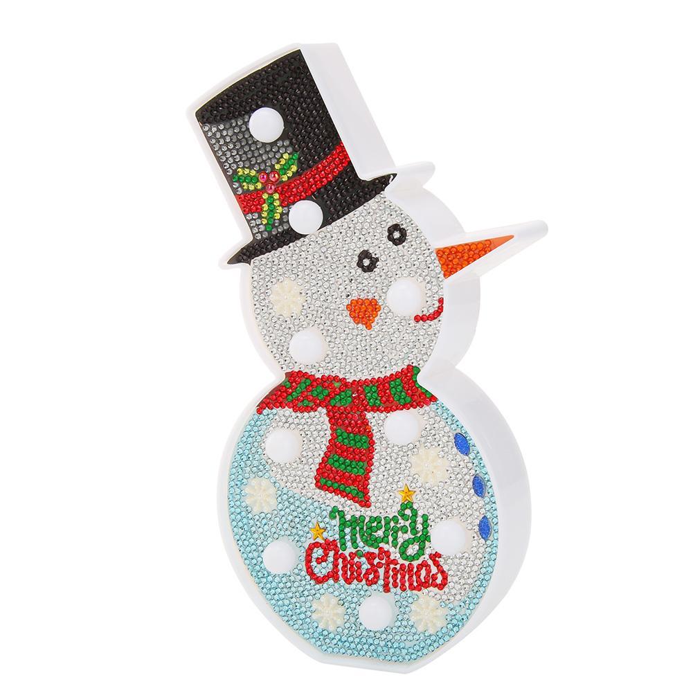 

Christmas Snowman-DIY Creative Diamond LED Lamp, 501 Original