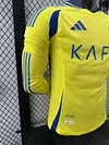 2024/2025 Player Version Al-Nassr Home Long Sleeve Football Shirt 1:1 Thai Quality