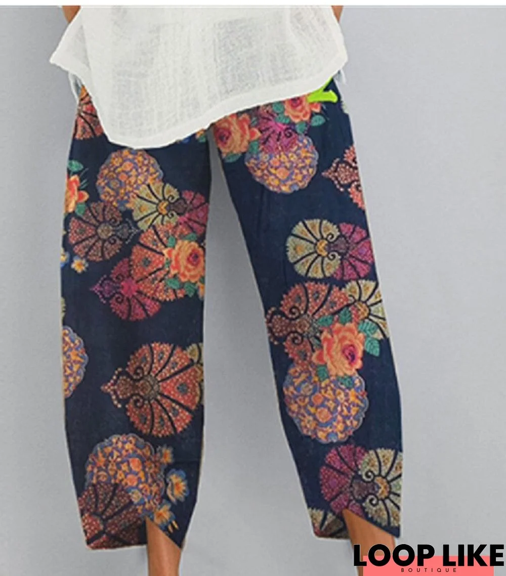 Printed Holiday Pants