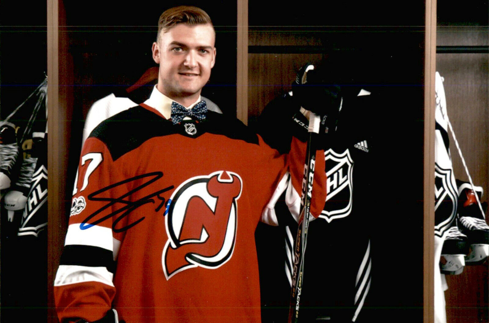 Jocktan Chainey SIGNED 4x6 Photo Poster painting NEW JERSEY DEVILS