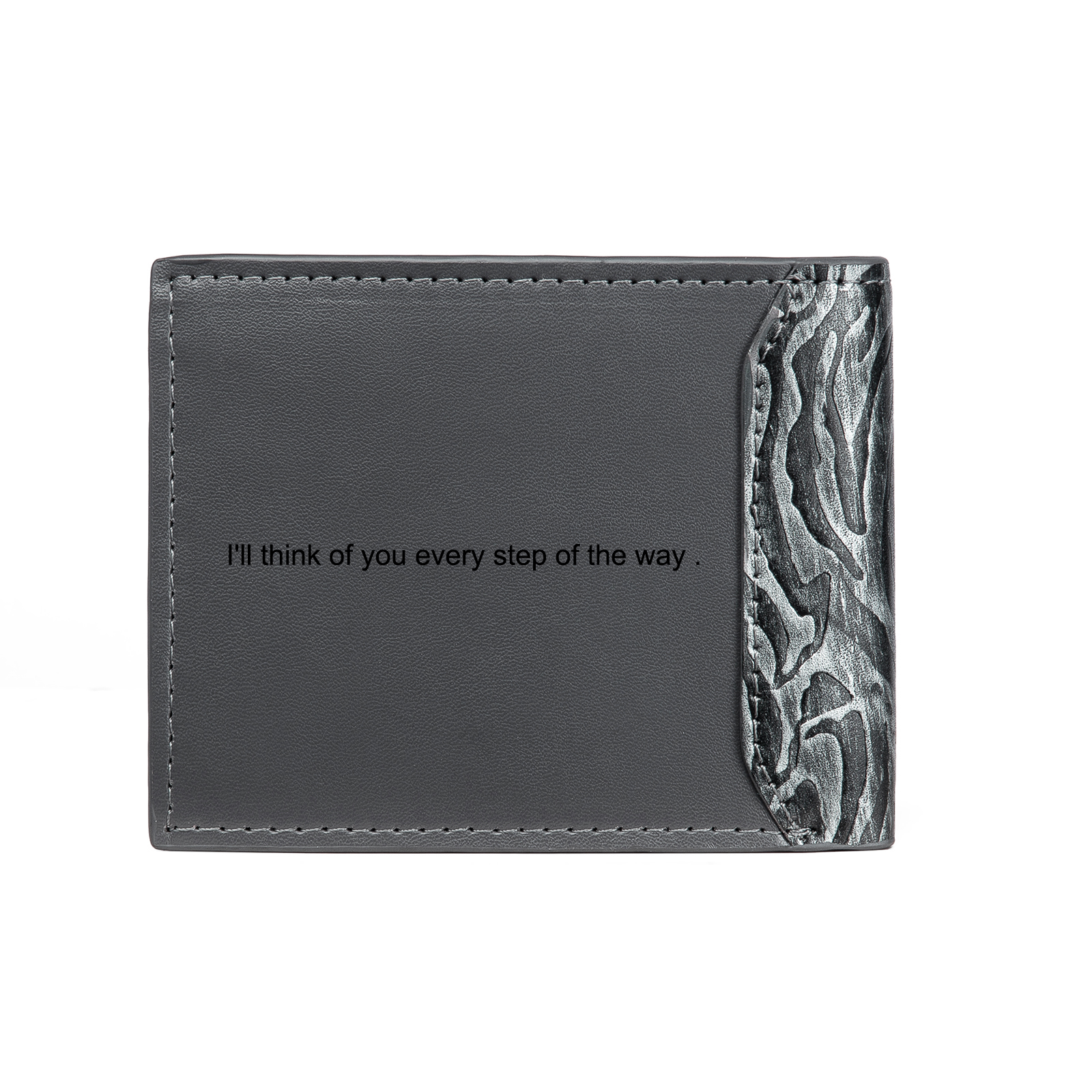 Personalised Photo & Text Billfold Wallet Custom Leather Wallet with RFID Blocking Gift for Men-Jessemade AU