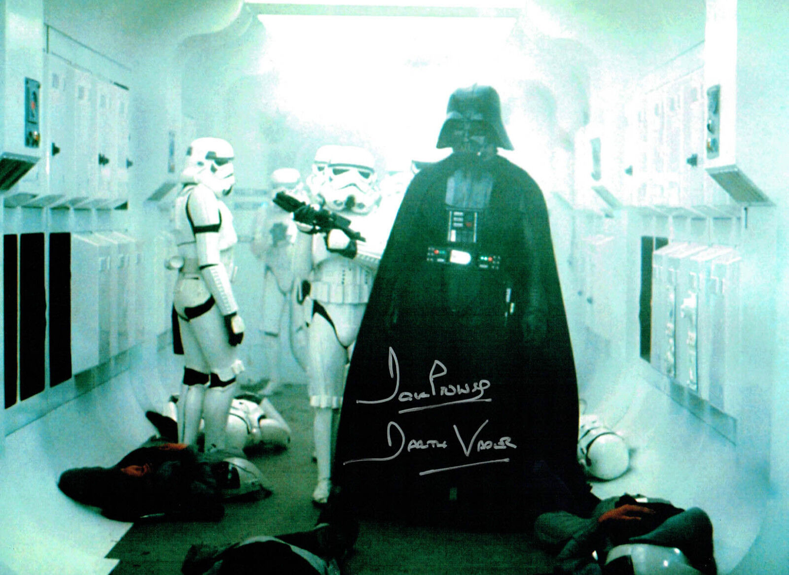 Dave PROWSE SIGNED Autograph Darth VADER Film Star Wars 16x12 Photo Poster painting C AFTAL COA