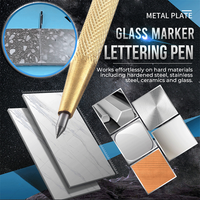 Metal Plate Glass Marker Lettering Pen (3 PCS/SET)