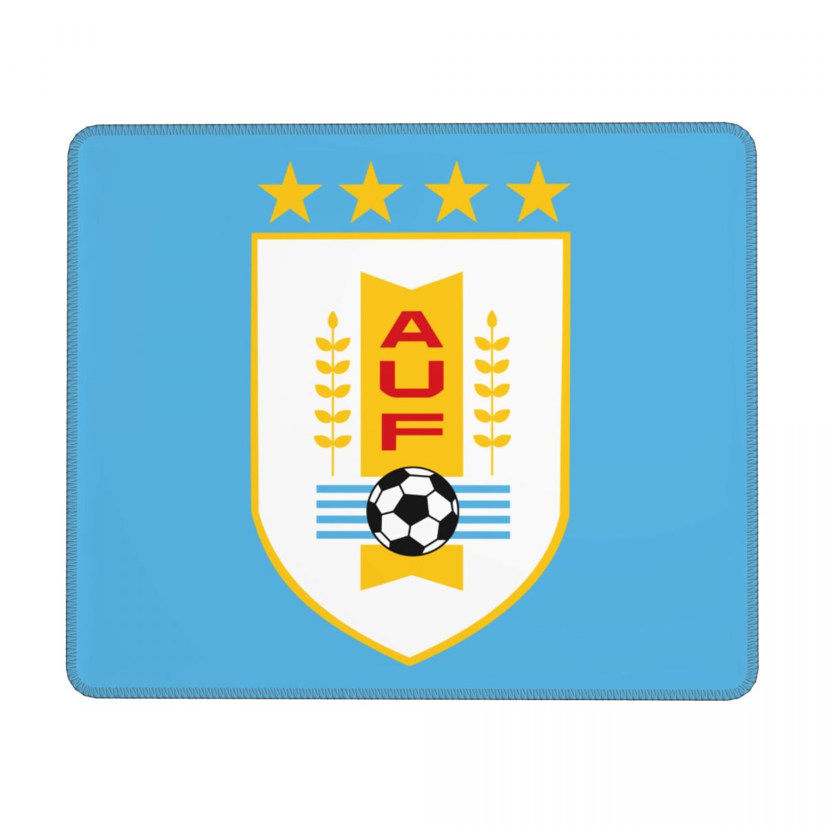 Uruguay National Football Team Square Gaming Mouse Pad with Stitched Edge