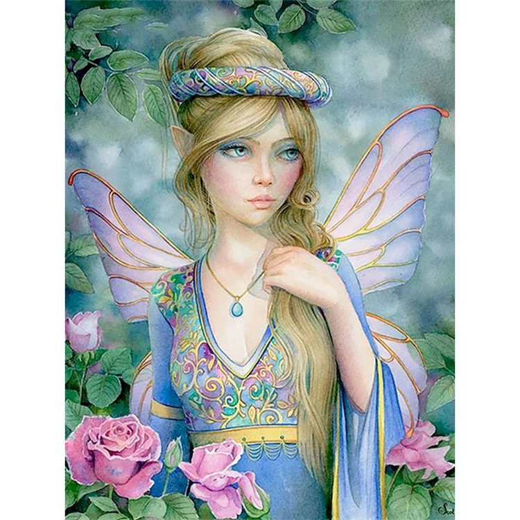 Flower Animal Girl 40*50CM(Canvas) Full Round Drill Diamond Painting gbfke