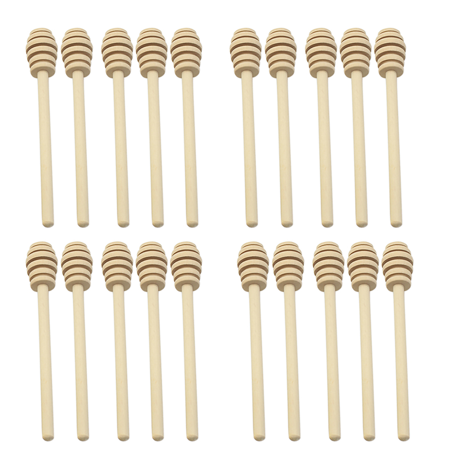 

20 Pack Honey Dipper Sticks, Wood Honeycomb Stick, Syrup Drizzling Server, 501 Original