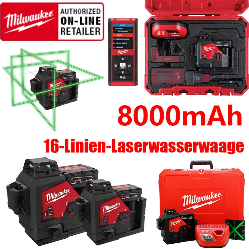 [Știri oficiale Milwaukee] Lansarea laserului cu nivelare automată &icirc;n 3 planuri Milwaukee cu 16 linii