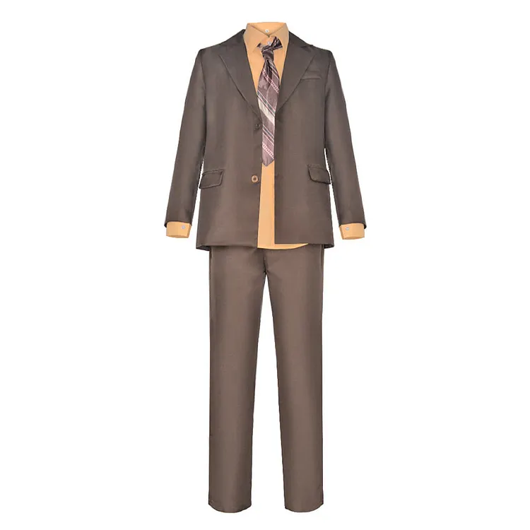 Joker 2 Joker: Folie &agrave; Deux (2024) Arthur Fleck Brown Set Outfits Cosplay Costume Halloween Carnival Suit