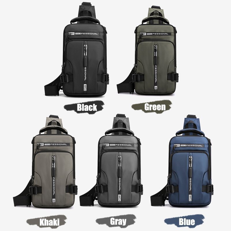 🔥Hot Sale🔥Anti-theft Waterproof Crossbody Bag - 🎁BLACK+BLUE (SAVE $20)🎁
