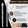 6PCS 4-Blade Saw Tooth Eccentric Drill Bit High-Strength Eccentric Twist Drill