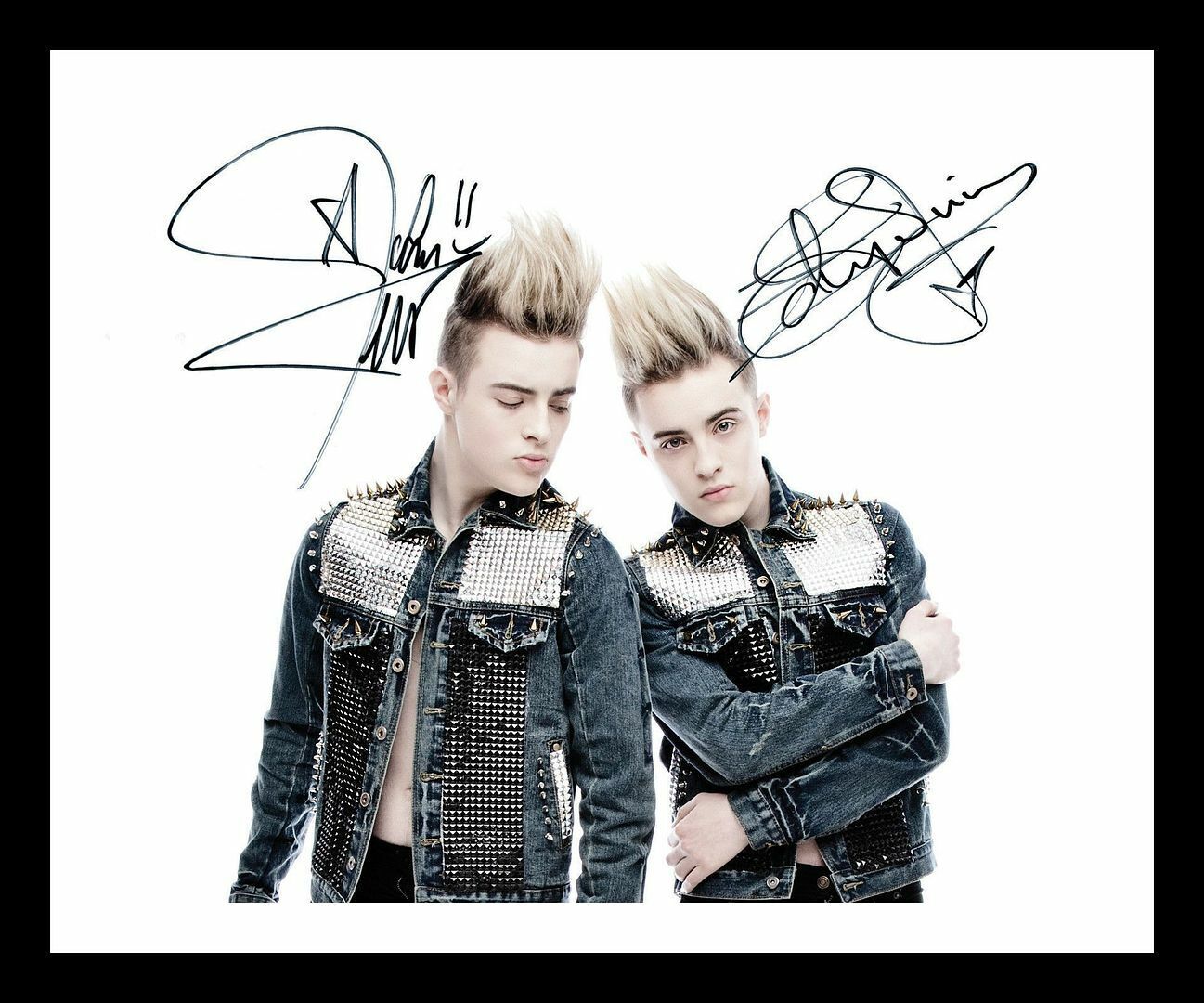 Jedward Autograph Signed & Framed Photo Poster painting 1