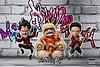 Childhood Series Donquixote Doflamingo & Dracule Mihawk & Gecko Moria - ONE PIECE Statue - YZ Studios