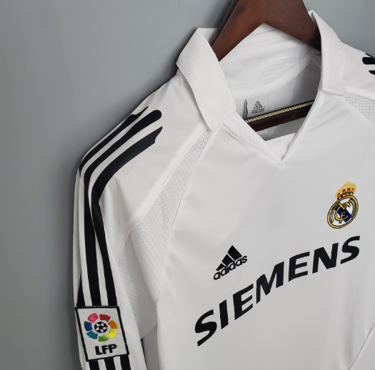 Retro 2005/2006 Real Madrid Home Long Sleeve Football Shirt Thai Quality