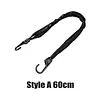 Black Motorcycle Luggage Strap Large Capacity Stretchable Storage Net with Hook for Secures Various Luggage Helmets Small Item