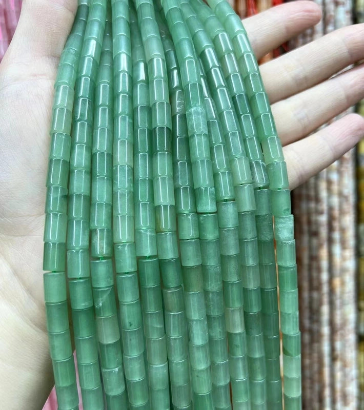 1 Set 6*8mm 1-1.5mm Natural Stone Crystal Agate Round Beads