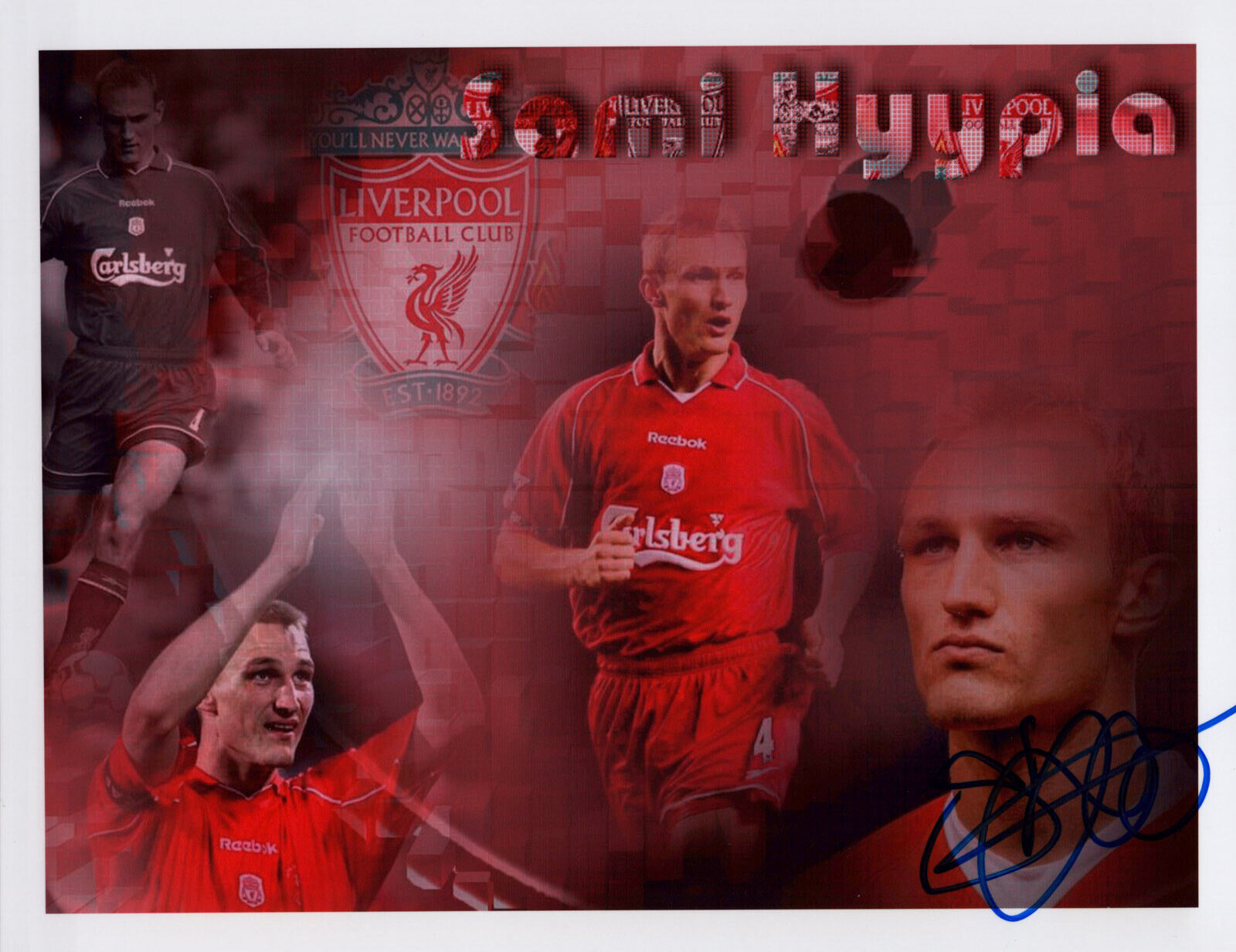 SAMI HYYPIA signed Autographed LIVERPOOL FC