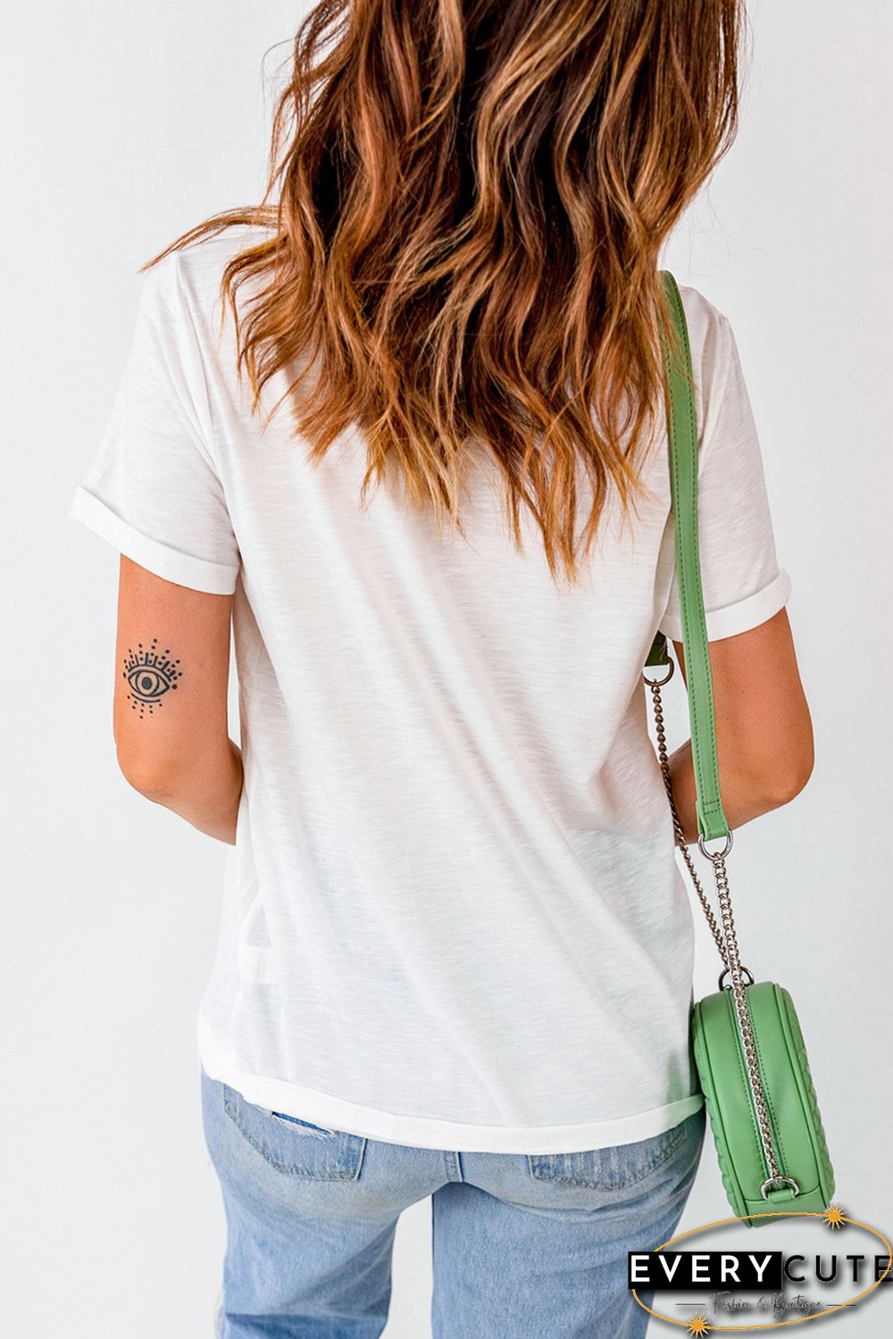 White Nashville Music City Graphic Short Sleeve Tee