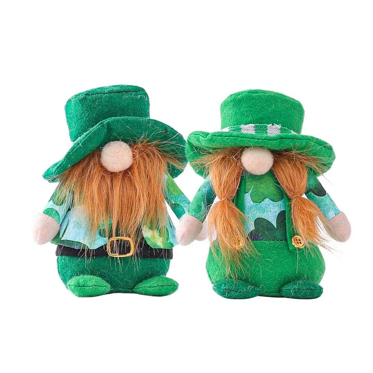 St Patrick's Day Gifts Irish Gnome Leprechaun Doll Ornaments Set