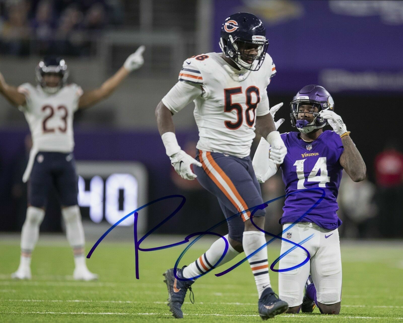 Roquan Smith Autographed Signed 8x10 Photo Poster painting ( Bears ) REPRINT