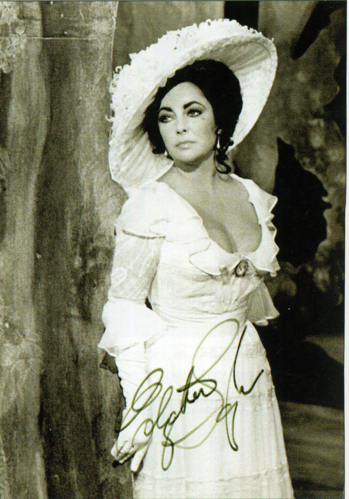 ELIZABETH TAYLOR Autographed Photo Poster paintinggraph - Beautiful Film Star Actress preprint