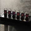 Nixie Tube Clock, Tube Clock in Cyberpunk Decor with Mood Lighting, Nixie Tube Clock Kit for Vintage Room Decor