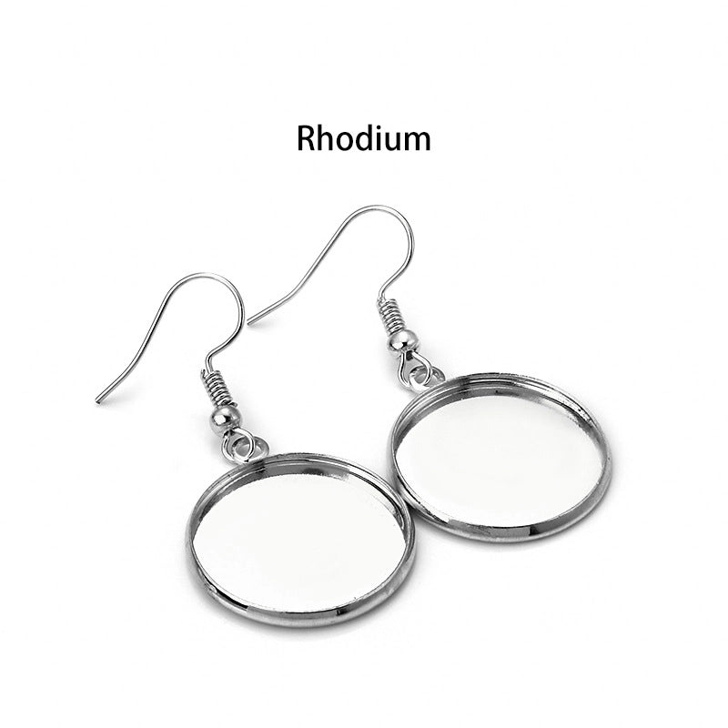 10 PCS/Package Iron Copper Solid Color Hook Earring Findings