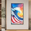 Diamond Painting-DIY Full Round Drill Flying Eagle(70*40 CM)
