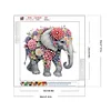Diamond Painting-DIY Crystal Rhinestone Flower Elephant