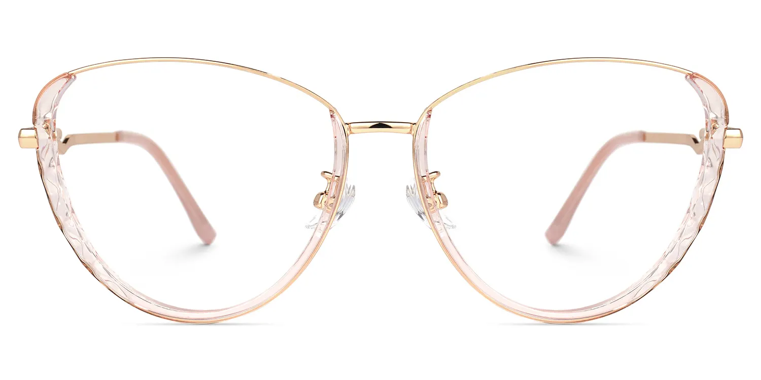 Fern Rosa-Gold Cateye Brille Rosa-Gold